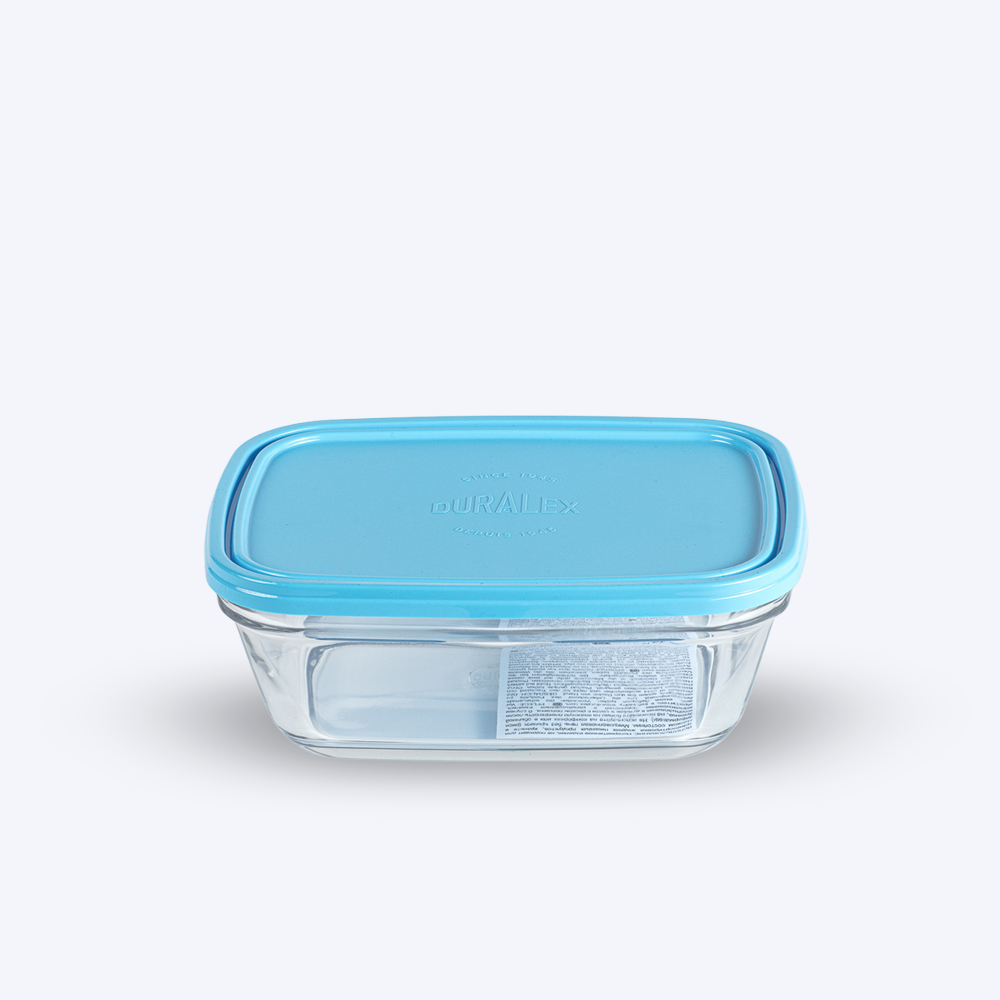 קופסת אחסון פרשבוקס מלבנית עם מכסה כחול 1.65 ליטר של דורלקס